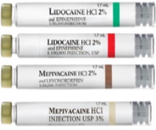 Lidocaine Cartridge 2% 1:100 w/Epi 50/Bx